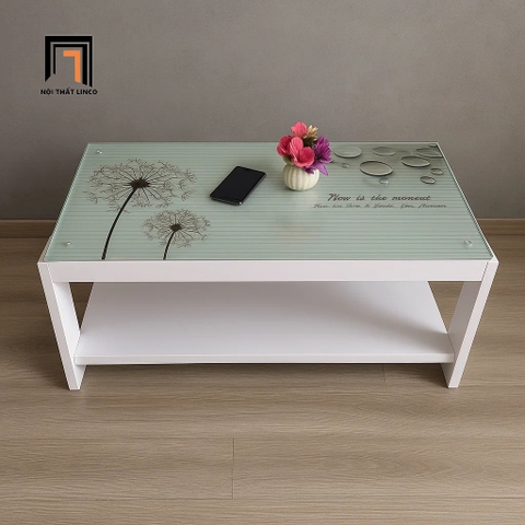 E4 Bàn trà cho sảnh chờ shop tiệm BTPK59 Bascom 1m mặt kính xinh