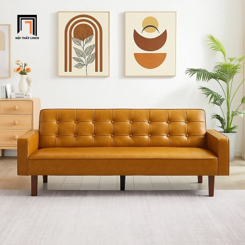 D3 Ghế sofa giường gấp gọn GB21 Eloy dài 2m da công nghiệp