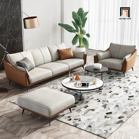 C1 Bộ ghế sofa phòng khách sang trọng KT22 Ege da giả Pu