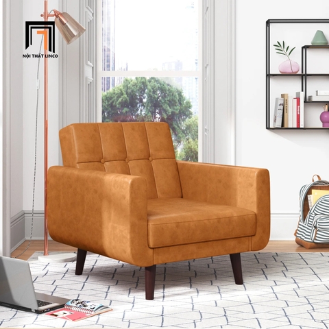 J2 Ghế sofa đơn 1 chỗ ngồi DT5 Gaige văn phòng bọc da giả