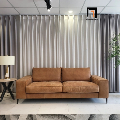 A3 Ghế sofa băng da cao cấp BT14 Mondazie 2m2 gia đình hiện đại