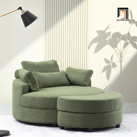 C2 Ghế sofa đơn thư giãn DT91 Daniela dài 1m3 cho phòng ngủ