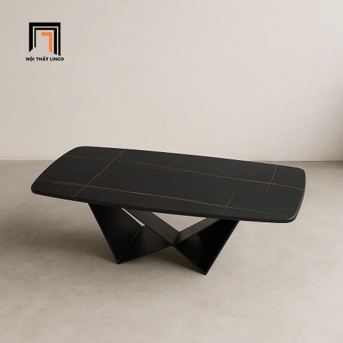 F1 Bàn trà mặt đá đen ceramic BTPK87 Rion 1m kiểu dáng sang trọng