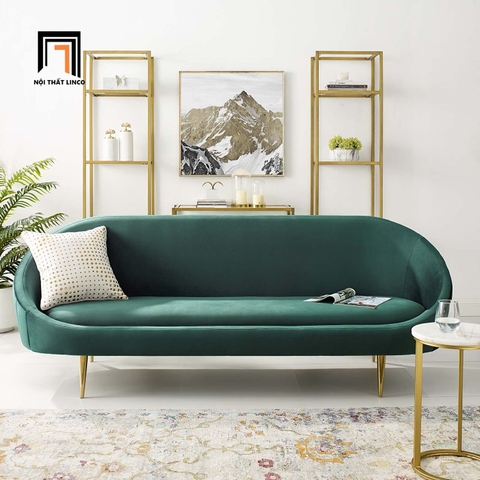 C4 Ghế sofa băng cong xinh xắn BHQ10 Subline dài 2m2 trang trí
