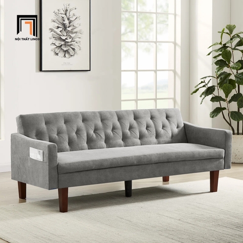 G1 Ghế sofa giường nằm thông minh GB30 Malack 2m vải nỉ xám