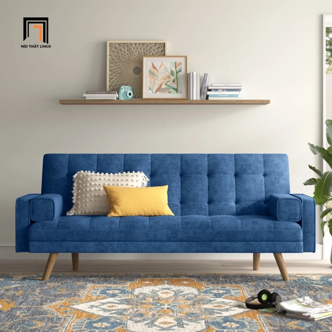I2 Ghế sofa giường nằm thư giãn GB19 Mistana 1m9 vải nỉ xanh
