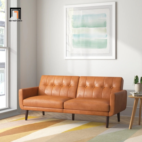 C3 Ghế sofa giường gấp gọn GB87 Gaige 1m9 da giả cho văn phòng