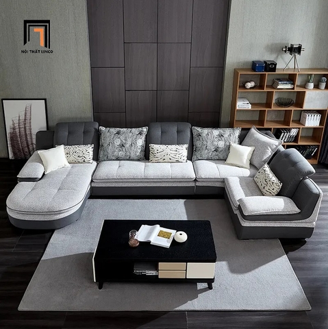 R1 Set ghế sofa chữ U hiện đại UT9 Timme 2m85 phòng khách