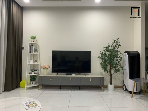 E2 Kệ tivi phòng khách gia đình 8-GF mặt đá dày 2m cao cấp