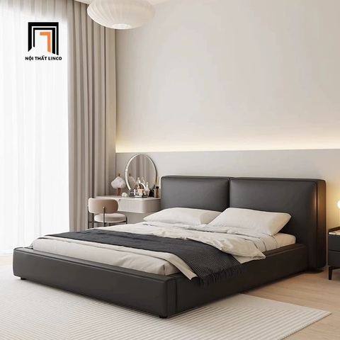 G1 Giường ngủ da công nghiệp màu xám GN88 Acme 1m6 hiện đại