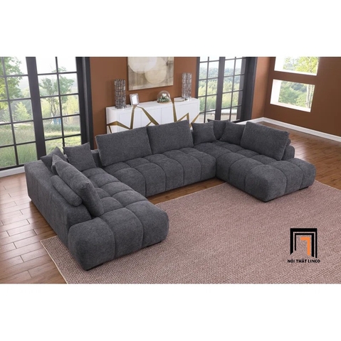 P2 Bộ ghế sofa chữ U chia múi UT32 Reindy 3m15 sang trọng