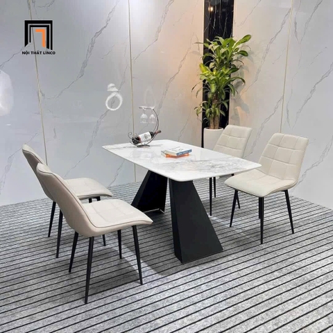 B1 Bộ bàn ghế ăn Camila cho chung cư 35-BAD4-G6-B5 4 chỗ ngồi