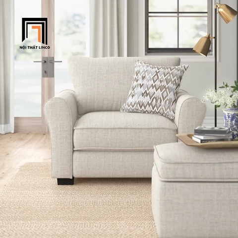 K1 Ghế sofa đơn phòng khách gia đình DT54 Carey 1 nệm sang trọng