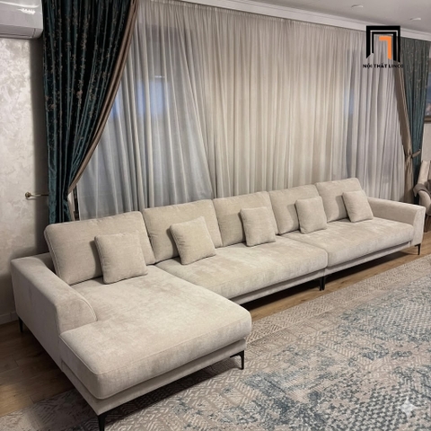 J2 Bộ ghế sofa góc L vải nỉ GT291 Lacaune 3m4 x 1m6 giá rẻ