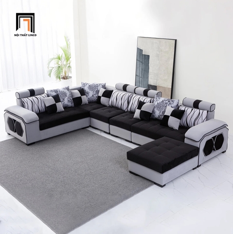 H3 Ghế sofa chữ U cao cấp UT1 Arvella 3m9 phòng khách đẹp
