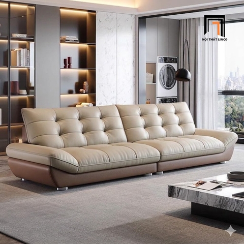 K3 Ghế sofa văng dài da chống mực BHQ87 Burkey 2m4 chung cư
