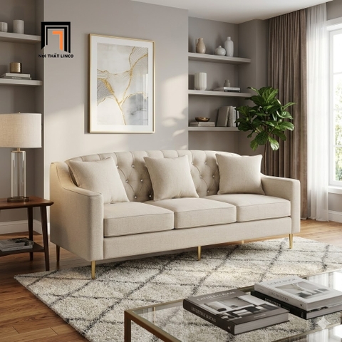 R2 Ghế sofa băng giật nút BHQ93 Parmer 2m1 3 nệm ngồi