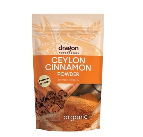 Bột quế Ceylon hữu cơ 150gr - Dragon Superfood