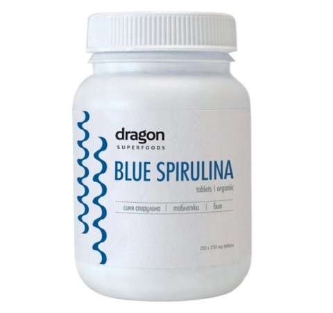 Viên tảo Blue Spirulina 50gr (200tb x 250mg) - Dragon Superfoods