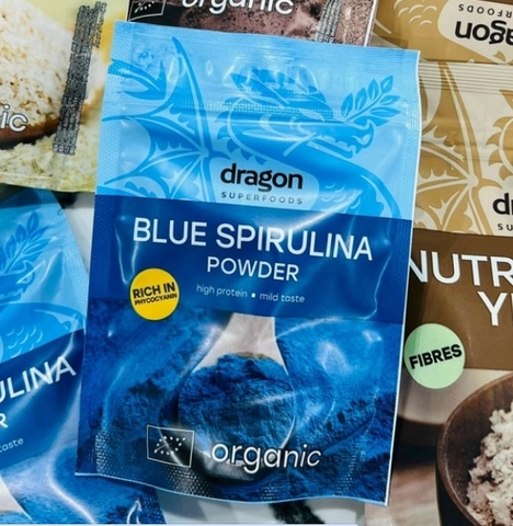 Bột tảo Blue Spirulina hữu cơ 75gr - Dragon Superfoods