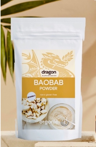 Bột baobab hữu cơ 100gr - Dragon Superfood