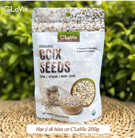 Hạt ý dĩ hữu cơ 200gr - C'LaVie