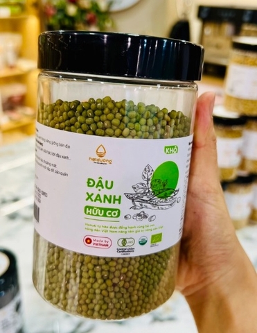 Đậu xanh hữu cơ khô 500gr - HANUTI VIETNAM