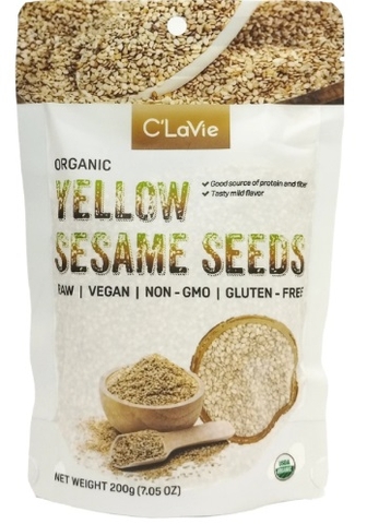 Hạt mè vàng hữu cơ 200gr - C'LaVie