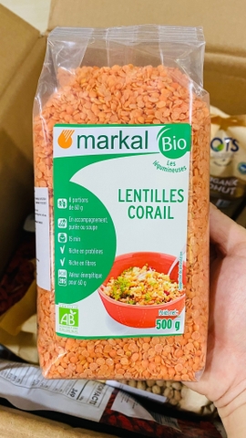 Đậu lăng đỏ cam san hô 500gr - Markal