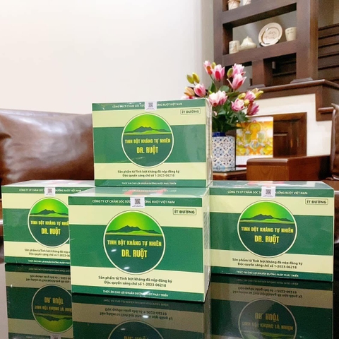 Tinh Bột Kháng Tự Nhiên 11.1% - Ít Đường (6 gói x 80gr) - Dr.Ruột