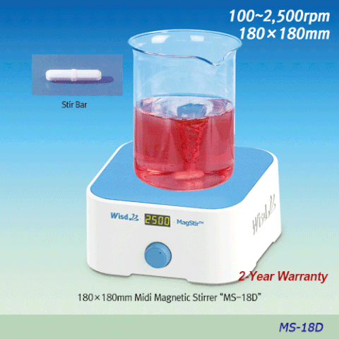 MÁY KHUẤY TỪ KỸ THUẬT SỐ MINI 180×180 Model: MS-18D, HÃNG: DAIHAN /HÀN QUỐC