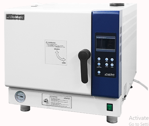 Nồi hấp tiệt trùng để bàn loại B sấy chân không 25 Lít Model: LAC-1021SVM Hãng: Daihan Labtech – Hàn Quốc