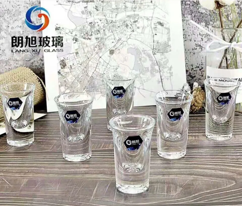 Bộ 6 Ly Rượu Shot Thủy Tinh Đế Dày 22Ml, Ly Cốc Uống Rượu Thủy Tinh, Ly Sot, Chén Uống Rượu đế dày sang trọng