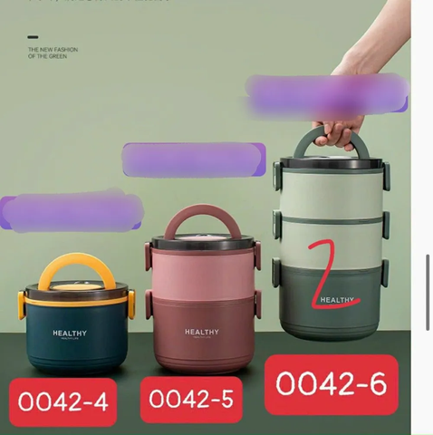 Hộp Cơm Cà Men Giữ Nhiệt Lõi Inox 304 HEALTHY 0042-4