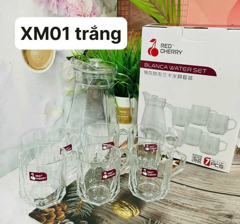 Bộ bình 6 cốc thủy tinh