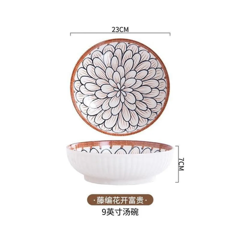 Bát Sứ Nón Thổ Cẩm ( THÙNG 50C)