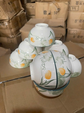 Bát cơm hoa văn hoạ tiết