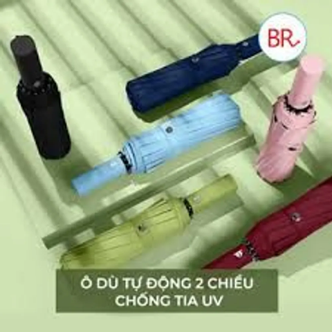 Ô dù mở tự động 2 chiều thông minh 10 nan chống tia UV – Ô che mưa, che nắng chống thấm nước gấp gọn tiện lợi
