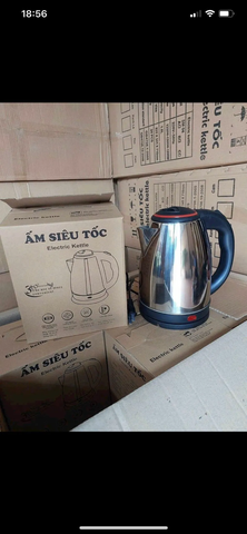 Ấm siêu tốc inox đun sôi cực nhanh 1.8L