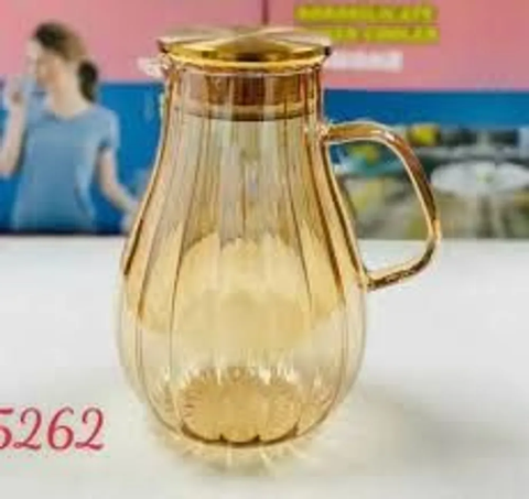 Bình Đựng Nước 2L Thủy Tinh Chịu Nhiệt, Màu Vàng siêu đẹp Cao Cấp