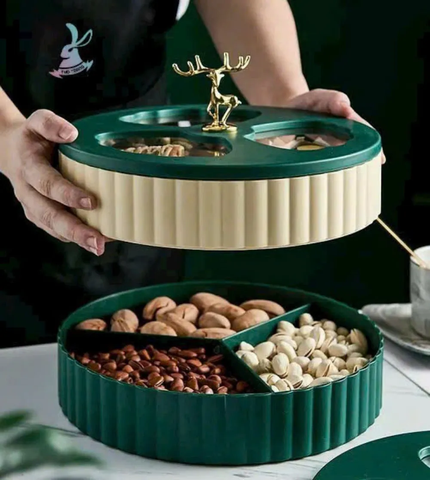 Hộp Đựng Mứt 2 Tầng