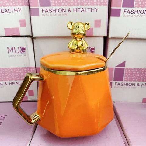 Cốc Sứ TM Lục Giác Gấu (THÙNG 60C)