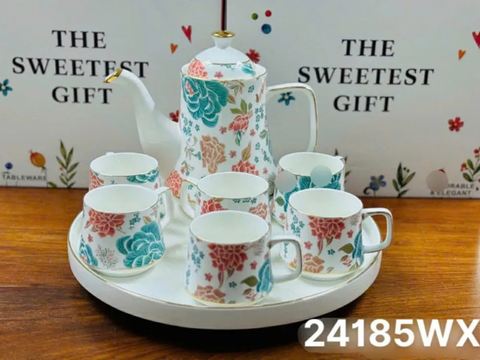 Bộ Ấm Trà Gốm Sứ