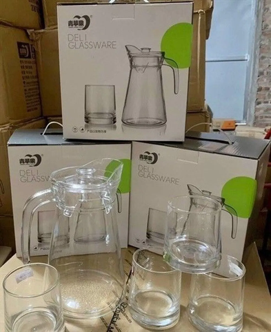 Bộ bình cốc thuỷ tinh