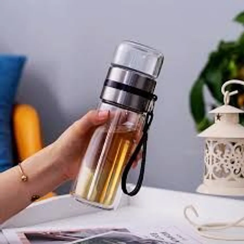 Bình Pha Trà Thủy Tinh 2 Lớp Sang Trọng và Tiện Lợi cho Dân Văn Phòng