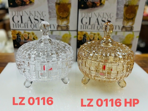 Âu mứt thủy tinh vàng (thùng 12c)