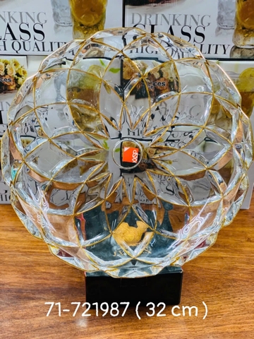 Đĩa hoa quả thủy tinh