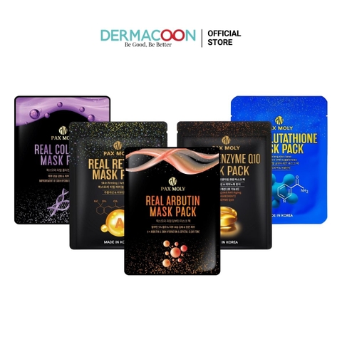 Bộ 5 mặt nạ giúp dưỡng ẩm và làm sáng da Pax Moly (5 miếng x 25ml)