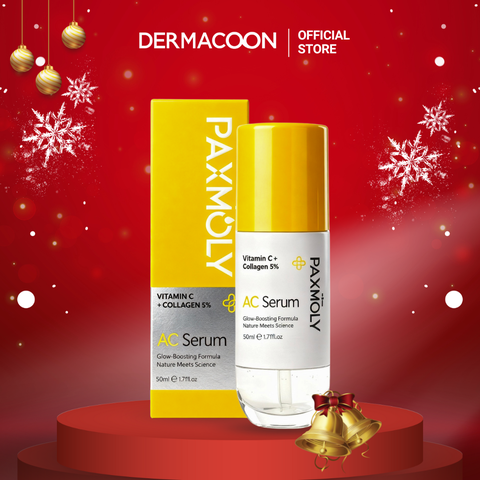 Tinh chất giúp dưỡng sáng và cải thiện độ đàn hồi da PAX MOLY Vitamin C + Collagen 5% AC Serum 50ml