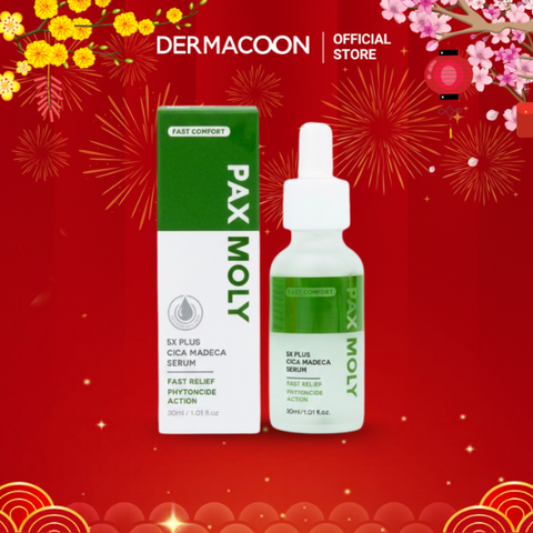 PAXMOLY 5x Plus Cica Madeca Serum 30ml Tinh chất Rau má giúp làm dịu, dưỡng ẩm và hỗ trợ phục hồi da